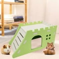 thumbnail image 5 of Visland Hamster House, Durable Stable PVC Slide Ladder Design Hideout Nest Hut Venues Cage Accessory Pet Play Toy for Small Animal Hedgehog Gerbils Mice Exercise, 5 of 7