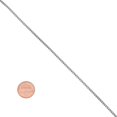 thumbnail image 3 of 1.7mm Polished Rhodium Plated Silver Round Box Chain Necklace, 24 inches, 3 of 7