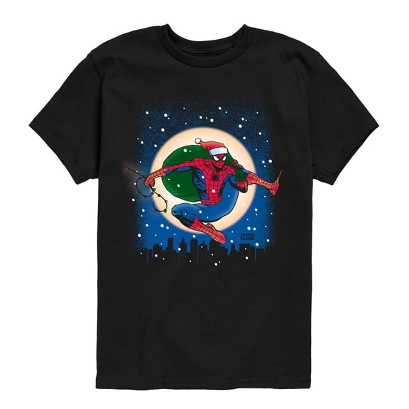 Marvel - Spider Man Christmas - Youth Short Sleeve Graphic T-Shirt