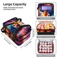 thumbnail image 3 of Animal Double Layered Insulated Lunch Bag with Two Compartments, Large Capacity, Refrigeration Function, and Hand-Carrying - 7.1x11.4x16.1 Inches, 3 of 6