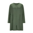 thumbnail image 6 of XIAONU Womens Nightshirt Long Sleeve Zip-Front Nightgown With Pockets Soft Practical Casual Sleepwear, 6 of 7