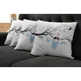 thumbnail image 5 of Ambesonne Tree Throw Pillow Cover 4 Pack, Birds Clothes, 16", Lime Green Pale Blue, 5 of 5