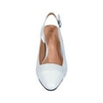 thumbnail image 2 of PEERAGE Candy Women's Extra Wide Width Dress Slingback WHITE 6, 2 of 6