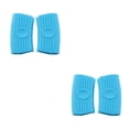 thumbnail image 1 of Cateissary 2 piezas de soporte para mango de olla, funda resistente al calor para el hogar, Clip de silicona para el hogar con doble agujero azul Azul claro Doble agujero 2Conjunto, 1 of 6
