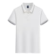 thumbnail image 5 of Hxshgdsn Womens Casual Short Sleeve Shirt Henley Lapel Collar Golf Blouse Gym Workout Tee（White/2XL）, 5 of 6