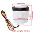 thumbnail image 2 of Voltímetro retroiluminado para coche, 8-16V/16-32V, resistente al agua, 7 colores, 52mm, LCD, IP67, medidor de voltaje, vidrio antiniebla, compatible con Auto, barco, yate, RV, 2 of 5
