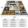 thumbnail image 6 of Cat Blanket Super Soft Flannel Throw Blanket Cat Gifts for Cat Lover Woman Men 60x50 inches, 6 of 6