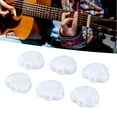 thumbnail image 1 of 6 Pcs Guitar Machine Head Button, Half Round Tuning Peg Replacement  Premium Plastic For Various Guitars, 1 of 8