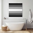 thumbnail image 3 of Black White Ombre Wall Art Painting on Canvas, Gradient Black Woods Farmhouse Canvas Art Home Prints Wall Art Framed Modern Artwork for Living Room Bedroom Wall Decor 12x12in, 3 of 9
