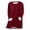 Red_Gvt1, variant on Gvtxlev Women's Fleece Sherpa Lined Tops Mid Length Loose Casual Thermal Shirts Long Sleeve 2026 Fall Winter Fuzzy Basic Pullover Blouses