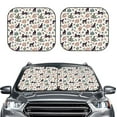 thumbnail image 2 of Fotbe Black Cat And Snake 2-Piece Car Windshield Sun Shade | Sun Blocker for Car Windshield | Foldable Automotive Interior Accessories for Sun Protection-Medium, 2 of 7