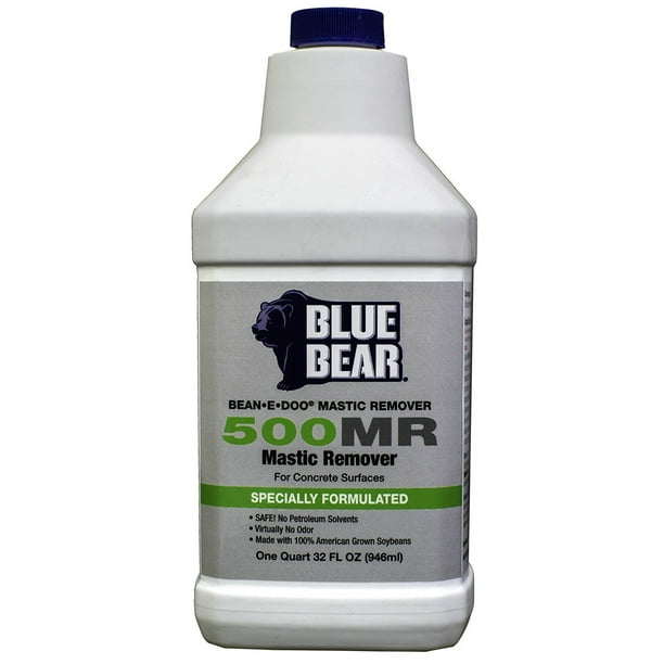 Blue Bear BBIM1QT 500MR Mastic Remover For Concrete 1 Quart