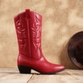 thumbnail image 2 of Bota DREAM PAIRS SDMB2218W Media Caña Roja Talla 8, 2 of 7