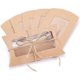 thumbnail image 4 of 30 cajas de cartón kraft marrón de 10 x 7 x 2 cm con ventana transparente, ideales para envolver dulces en cumpleaños, bodas y fiestas., 4 of 7