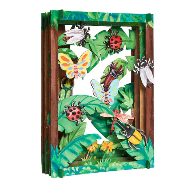 Kits de manualidades para colorear hechos a mano para niños pequeños, material de bricolaje, pintura, rompecabezas, juguetes Insecto