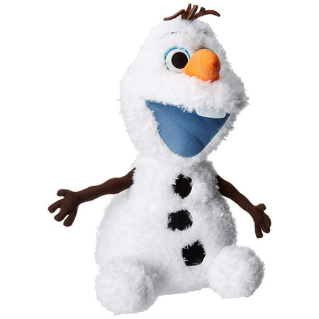 Large Stuffed Snowman Disney Frozen Adventure Movie Fluffy & Soft Large Olaf Snowman Pal Cuddle Pillow Play Toy, 25-Inch. Limited Edition. Total 22