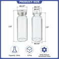thumbnail image 2 of 3ml 5ml 10ml 20ml Clear Sample Glass Vials with Plastic-Aluminum Flip Caps and Silicone Stoppers,Sealed Glass Vials20ml10PCS, 2 of 5