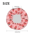 thumbnail image 6 of Kdxio Strawberries Print Shower Cap for Women,Elastic and Reusable,Double Waterproof Layers Bathing Hat, 6 of 9