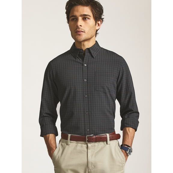 Chaps Men’s and Big Men’s Everyday Performance Long Sleeve Shirt, Sizes S–2XL
