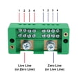thumbnail image 3 of Unique Bargains 2 Inlet 8 Outlet Terminal Strip Blocks, Single Phase Distribution Block for Meter Box, 3 of 4