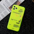 thumbnail image 1 of Funda de teléfono ins Fluorescence Sport marca etiqueta blanca para iPhone 14 13 12 11 Pro X XS MAX XR 7 8Plus funda de silicona suave transparente Capa Tan Jianjun unisex, 1 of 2