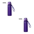 thumbnail image 4 of Monstrate Nueva botella de agua portátil a prueba de fugas de 400ml/560ml, botella de agua de plástico para beber para deportes al aire libre Exfoliante Violeta 560ml 2piezas, 4 of 6