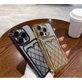 thumbnail image 6 of Electroplated Plug-in case with or Without Glitter Paper, Fashionable and Creative Phone case, Drop-Proof and Shock-Proof, for iPhone 15 14 13 Pro Max Phone case (Gold 1,iPhone 14 Pro Max), 6 of 8