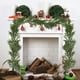 thumbnail image 3 of Ratán artificial navideño con goma suave, agujas de pino y hojas verdes para colgar en la pared. Decoración navideña artificial., 3 of 6