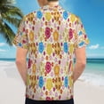 thumbnail image 6 of High Quality Hawaiian Shirts for Men Short Sleeve Aloha Beach Shirt Floral Summer Casual Button Down Shirts Blouses OCAK4D, 6 of 7