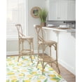 thumbnail image 3 of Linon Roxy Full Back Wood Bar Stool, 30" Seat Height, Gray Finish, 3 of 9