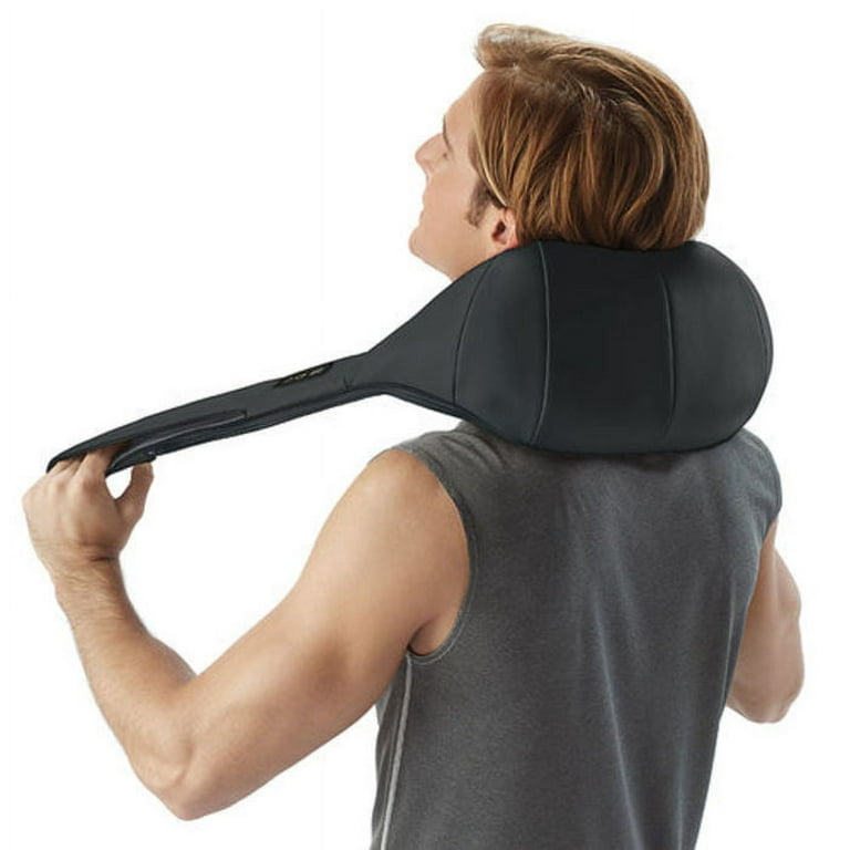 Brookstone 2-in-1 Tapping and Shiatsu Neck & Shoulder Massager