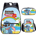thumbnail image 3 of Star Baby Stitch Satchel Three-piece Student Backpack Satchel Pencil Bag-week, 3 of 4