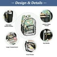 thumbnail image 4 of ALAZA Clear Backpack Capybara Cute PVC Transparent BookBag, 4 of 7