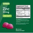 thumbnail image 5 of VITEEY Zinc Gummies 30mg, Immune Support Zinc Supplement, Berry Flavor, 60 Ct, 5 of 7