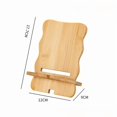thumbnail image 1 of Wooden Desktop Phone Holder Bamboo Mobile Phone Stand for Desk Smartphone Charging Cellphone Bracket Support iPhone Tablet Mount, 1 of 6