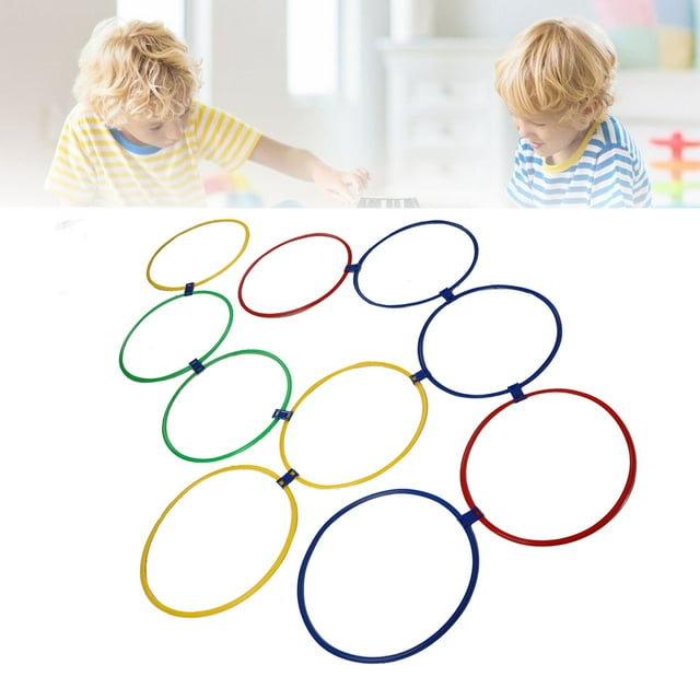 Kids Exercise Hoops Jumping Game Rings for Sensory Training Physical Fitness Hopscotch