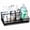 Black-large, variant on Toothbrush Holders for Bathroom - 5 Partitions Bathroom Counter Organizer with Instant Drying Stone, Stainless Steel Countertop Storage Electric Toothbrush Toothpaste Holder - Black