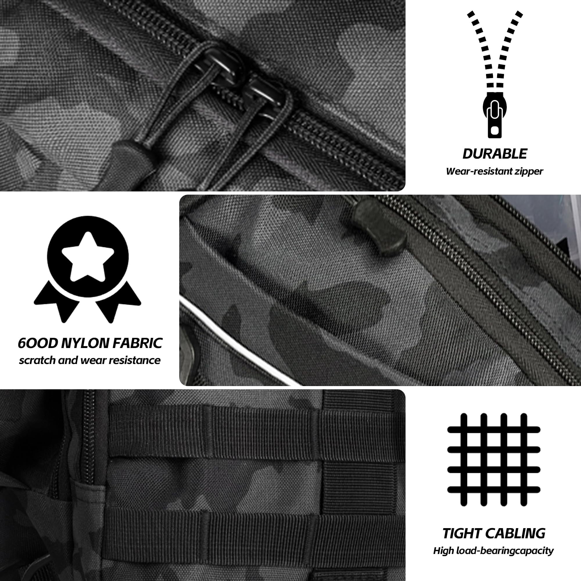 Fishing Nylon Backpack Tackle Sling Bag Backpack with Rod Holder for Monther Father Gifts Lightweight Fishing Backpack Storge Fishing Gear and Equipment