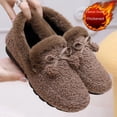 thumbnail image 2 of Zapatos de felpa para mujer, ropa de invierno, zapatos de mujer cálidos con forro polar, zapatos de algodón sin cordones, zapatos de guisantes de moda, 2 of 6