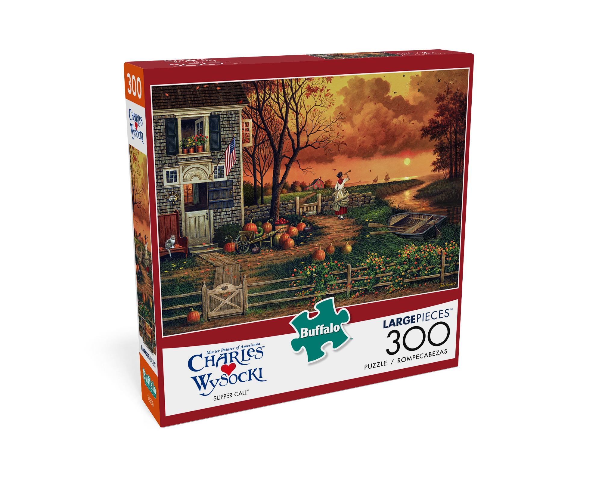Buffalo Games Charles Wysocki - Supper Call 300 Pieces Jigsaw Puzzle