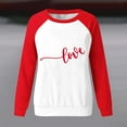 thumbnail image 4 of Fewfanhot Women Fall Clothes Valentines Day Cute Heart Shirt Casual Valentines Shirts for Women Long Sleeve Graphic Tees Tops, 4 of 5