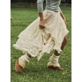 thumbnail image 6 of Biezeib Women's Midi Skirts Lace Elastic High Waist Skirts Spring Summer Irregular Hem Casual Skirts, 6 of 6