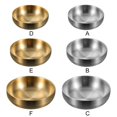thumbnail image 2 of Saient Double Thick Metal Rice Cereal Bowls 304 Stainless Steel Bowl Double Walled Ice Cream Soup Bowls Heat Insulated Mixing Bowl, 2 of 6