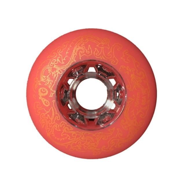 Maytalsory 1/2/3/5 2pcs/set Widened Support And Silent Grip Freestyles Scroll Durable Wheels red 76mm 1 Pc
