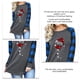 thumbnail image 5 of Navidad Mujer Camisa De Manga Larga Mangas A Cuadros Sombrero De Navidad Y Copa De Vino Tinto Estampado De Cuello Redondo Sudadera Top Ropa Gris Y Mangas A Cuadros Azules XXL, 5 of 6