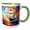 Green/White, variant on 3drose, Tall Ship Digital Art. Tea Clipper Ship at Color Sunset. Trade Wind, 11oz Mug