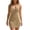 Khaki, variant on Summer Crochet Dresses for Women Fashion V-Neck Sleeveless Dress Knit Bodycon Dress Lightweight Midi Dress for Beach Vacation White XL