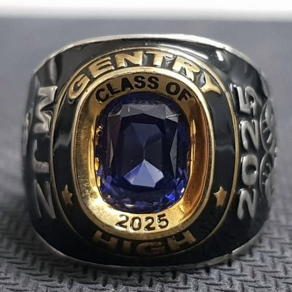 Jinaldiamond CZ Oval Gemstone Custom High School Class Ring for College & University Students, Graduation Ring for Him