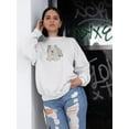 thumbnail image 2 of Pomeranian Dog Sitting Sweatshirt Women -SPIdeals Designs, Female Large, 2 of 6