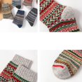 thumbnail image 2 of LEZMORE 5 Pairs Women's Wool Socks Gift Winter Warm Thickened Knit Comfortable Cozy Crew Socks, Womens Vintage Socks, 6-10, 2 of 9